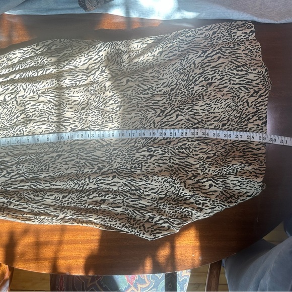 Bamboo Blonde Midi Length Animal Print Skirt Size 10 - Picture 3 of 5